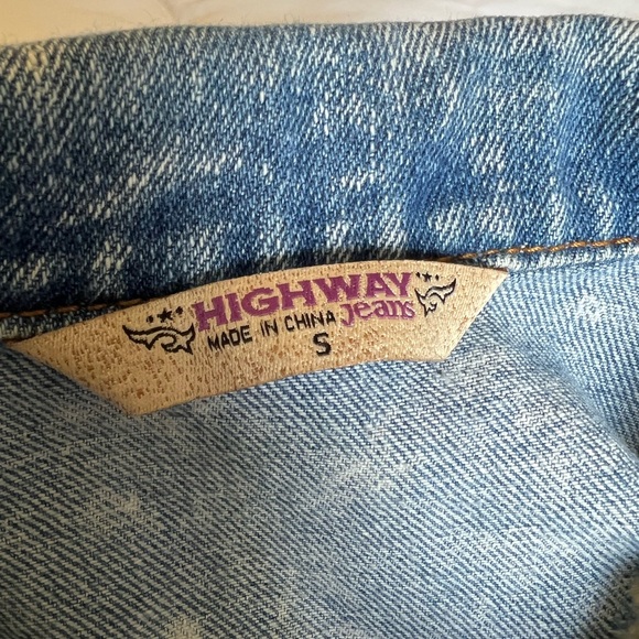 Highway Jeans Acid Wash Jacket S - Picture 7 of 9
